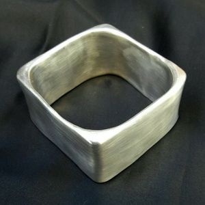 Large Square Sterling Bangle